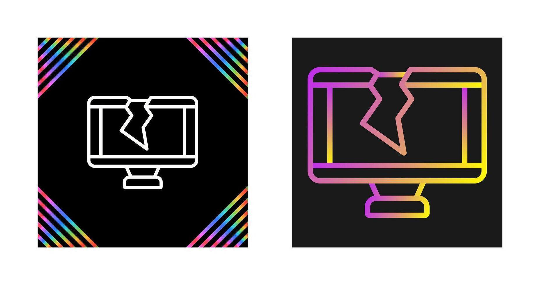 Cracked Vector Icon