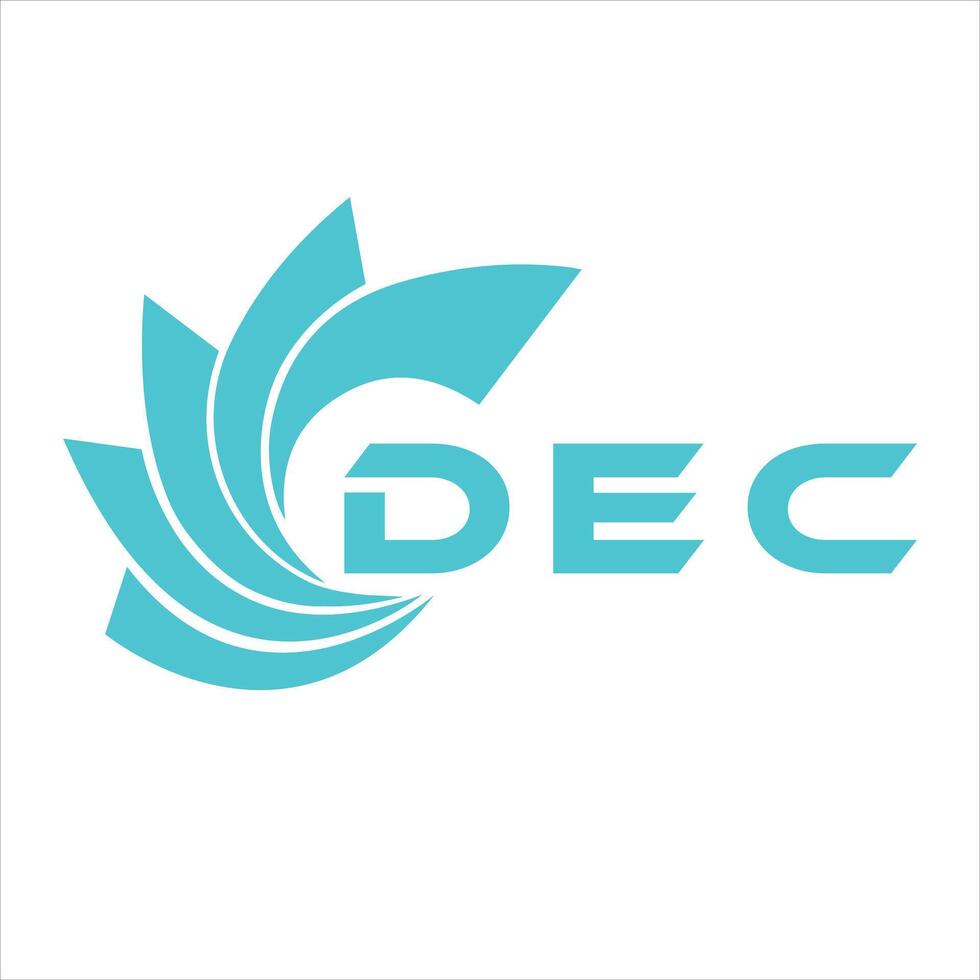 DEC letter design. DEC letter technology logo design on white background. vector