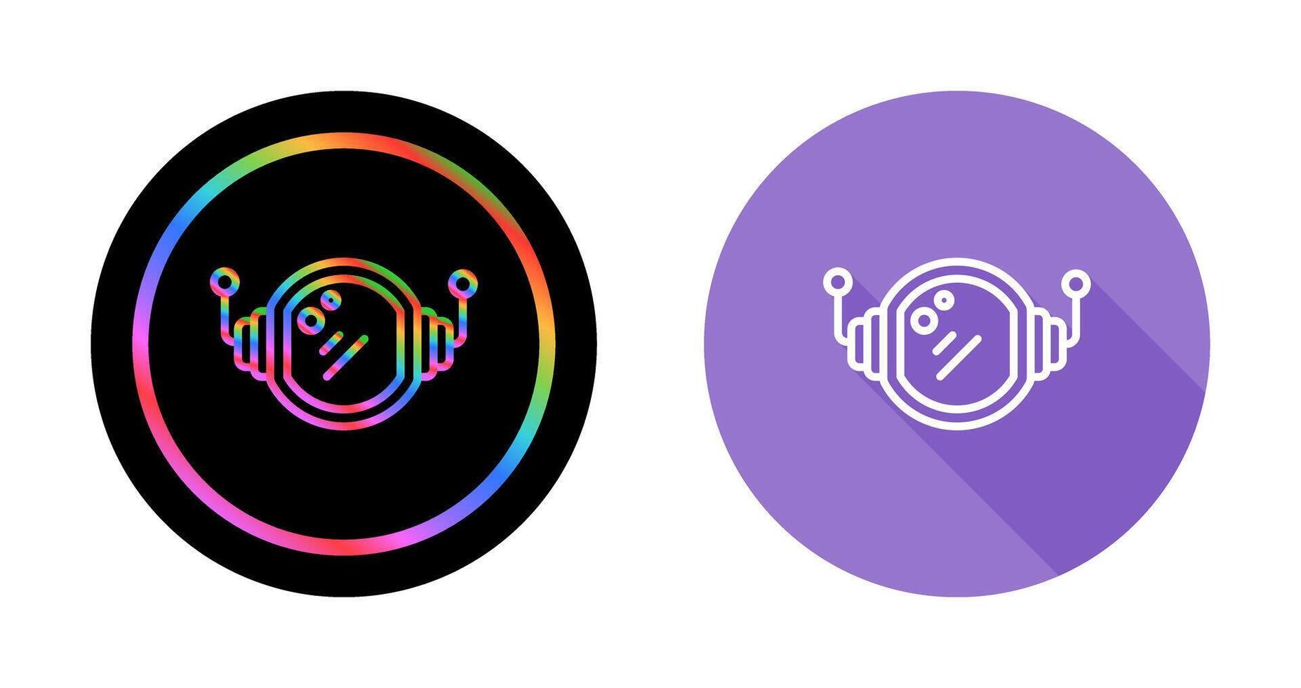 Astronaut Helmet Vector Icon