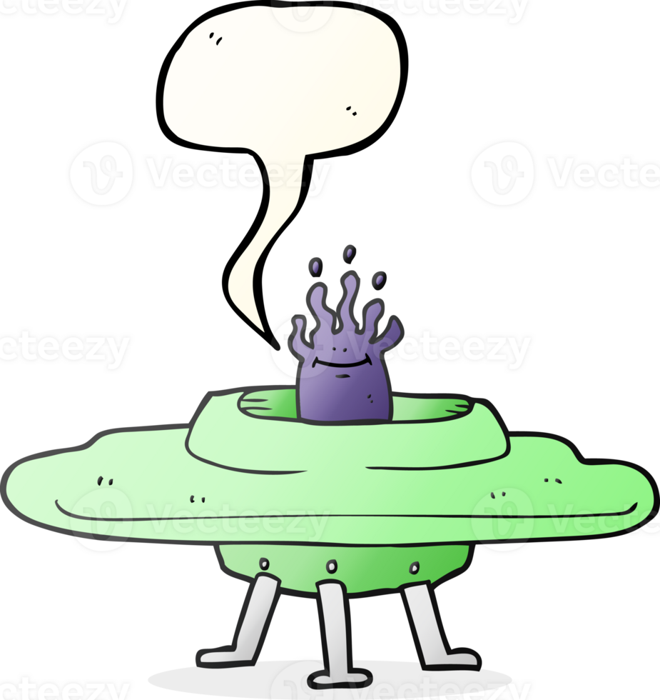 speech bubble cartoon flying saucer png