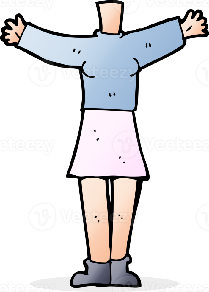 cartoon female body add photos or mix and match cartoons png