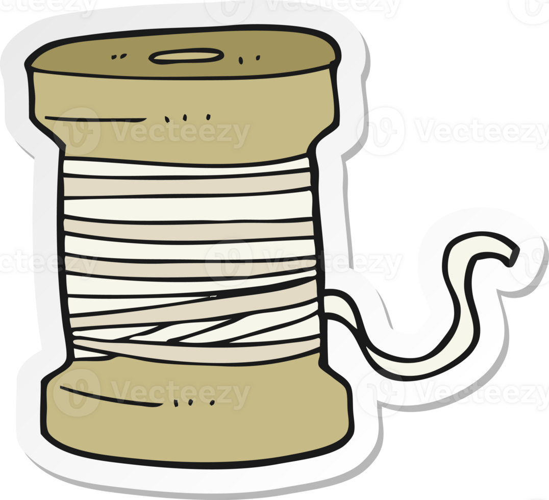 sticker of a cartoon thread png