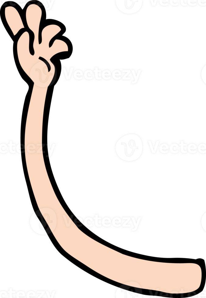 cartoon arm gesture png