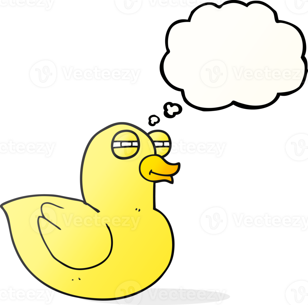 thought bubble cartoon funny rubber duck png