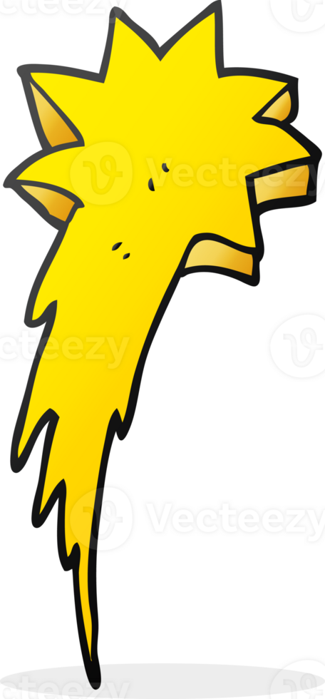 cartoon shooting star symbol png