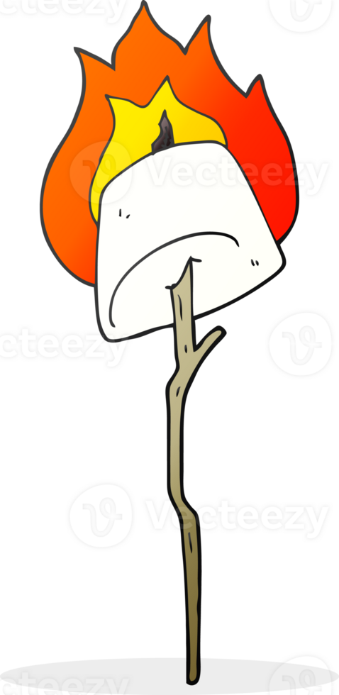 cartoon toasted marshmallow png