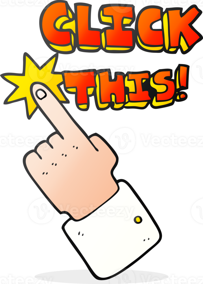 cartoon click this symbol with hand png