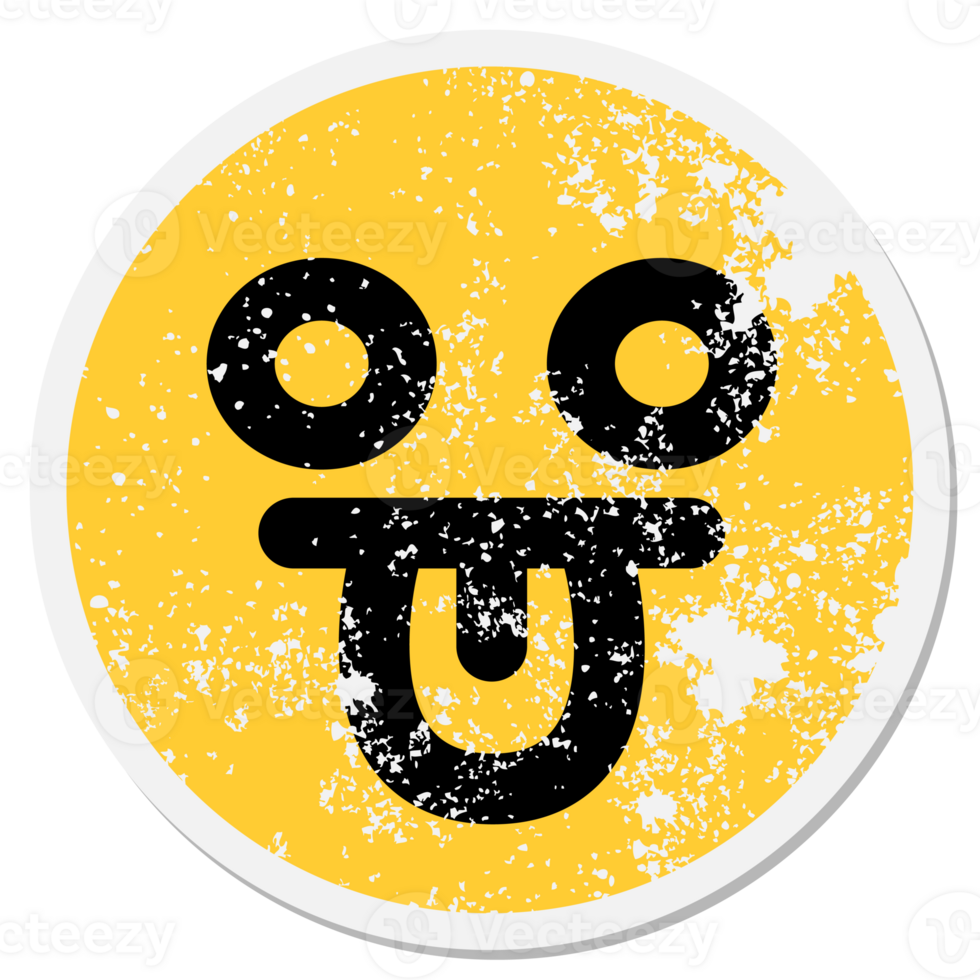 blank eye face circular sticker png