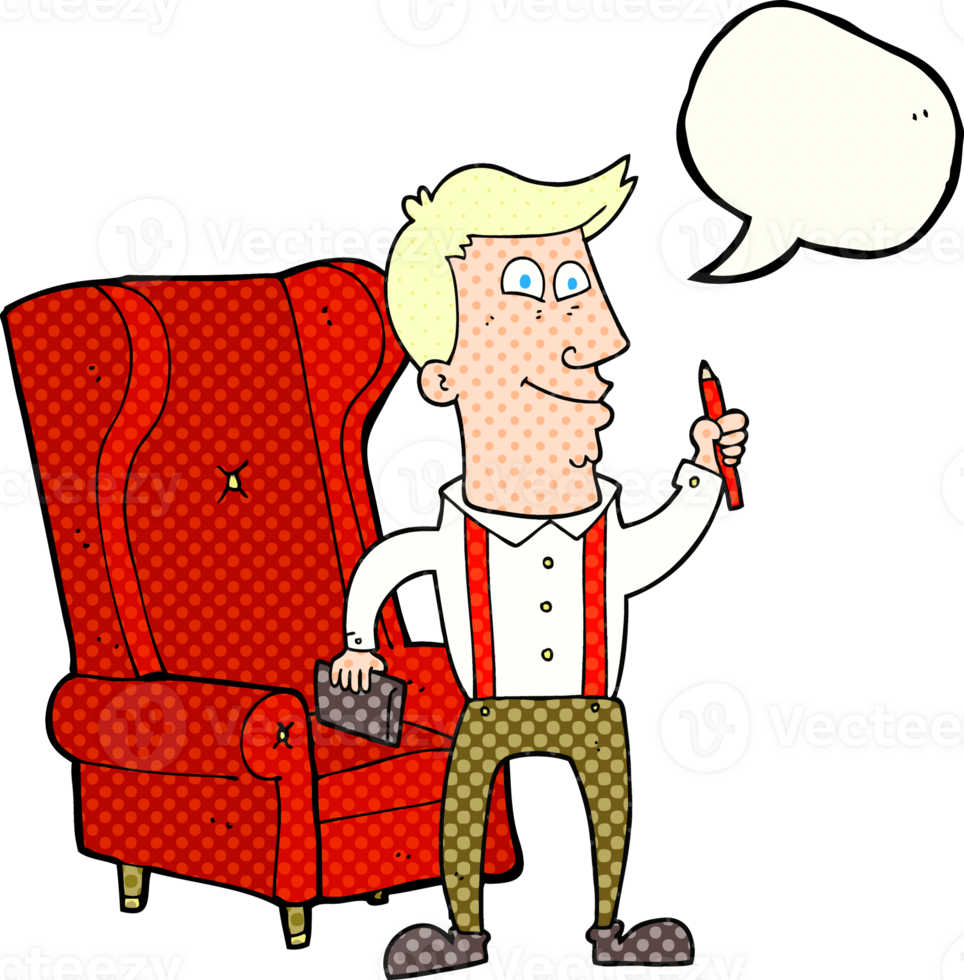 comic book speech bubble cartoon man with notebook and pen png