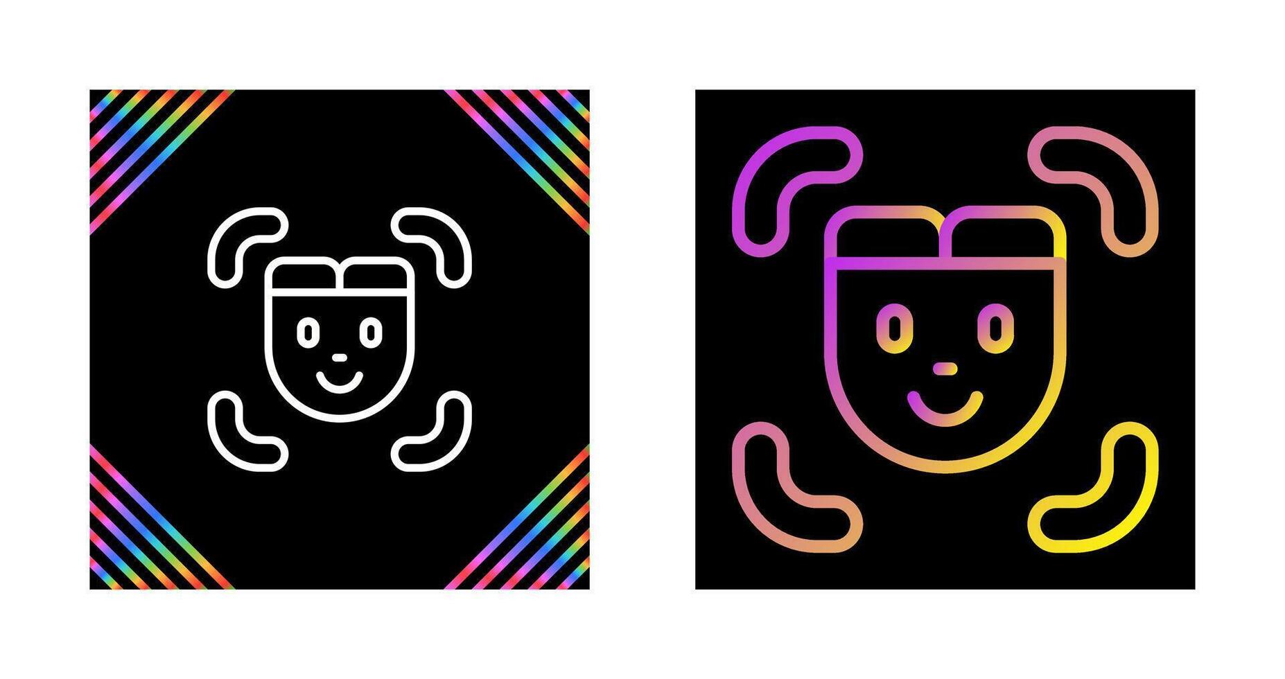 Facial Recognition Vector Icon