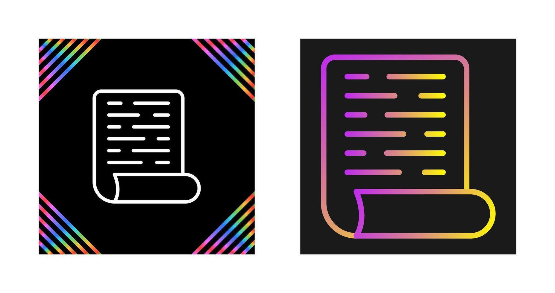 Page with Curl Vector Icon