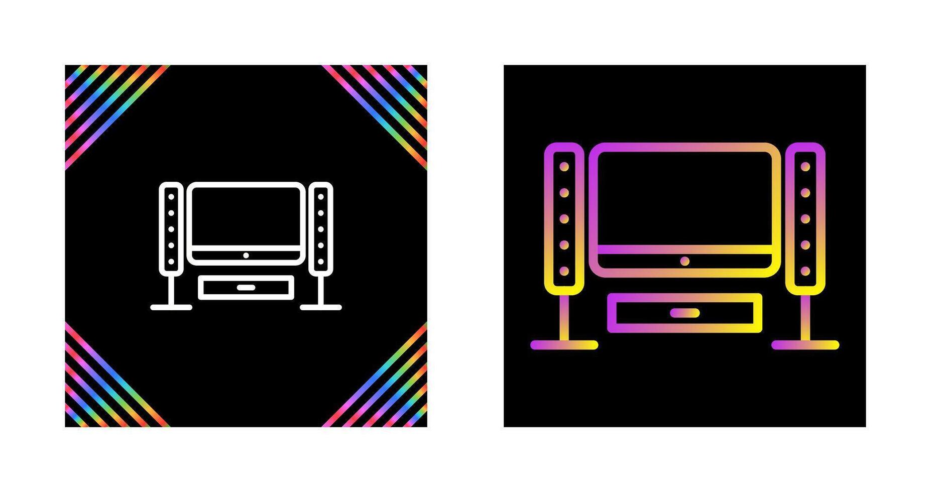 Home Theater System Vector Icon