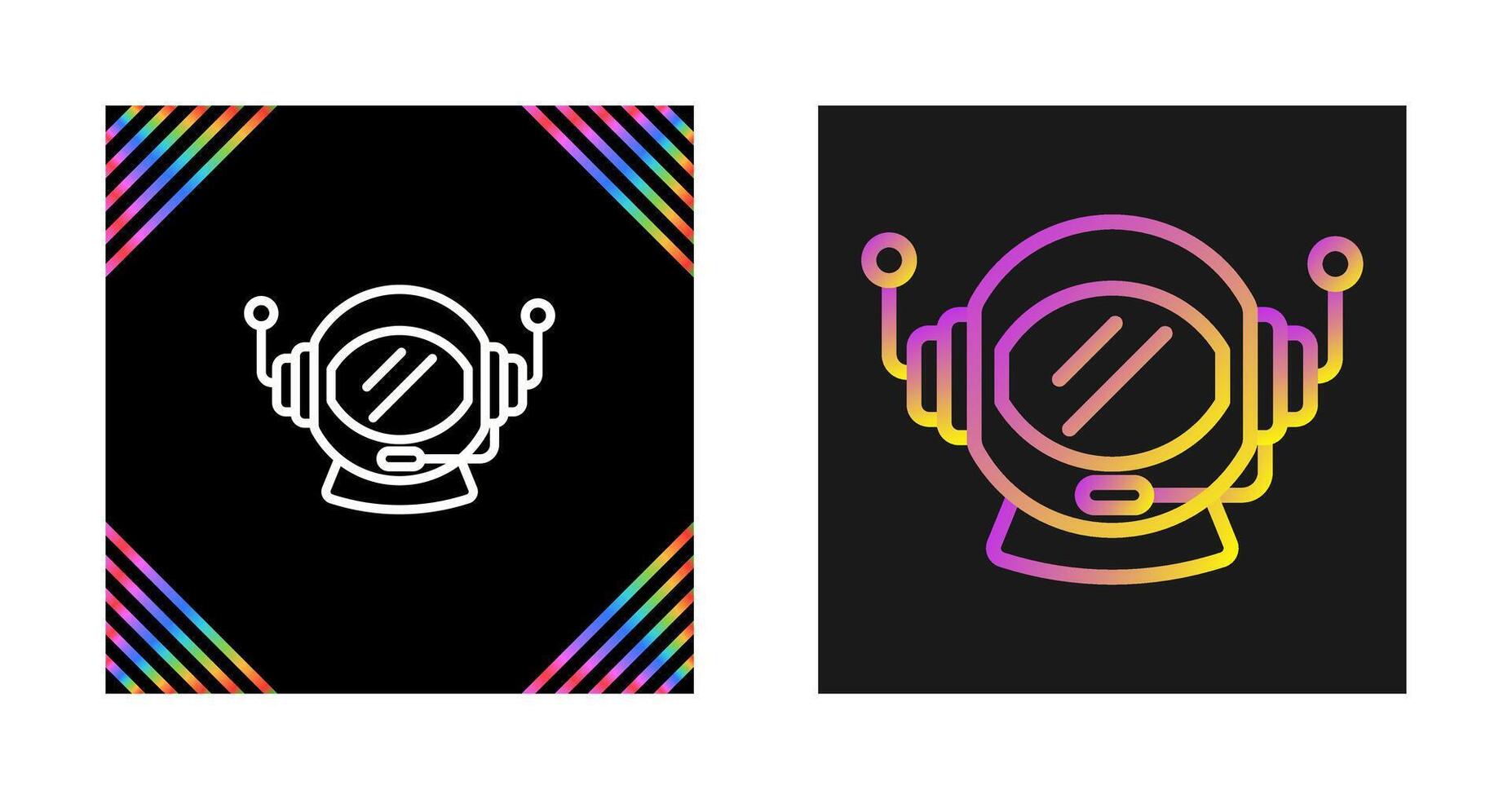 Astronaut Helmet Vector Icon