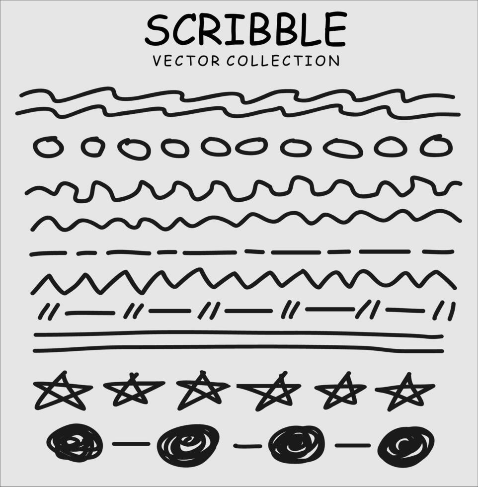 Charcoal pencil curly lines and squiggles. Scribble brush strokes vector set. Hand drawn marker scribbles. Black pencil sketches. Brush stroke lines, squiggles, daubs isolated.