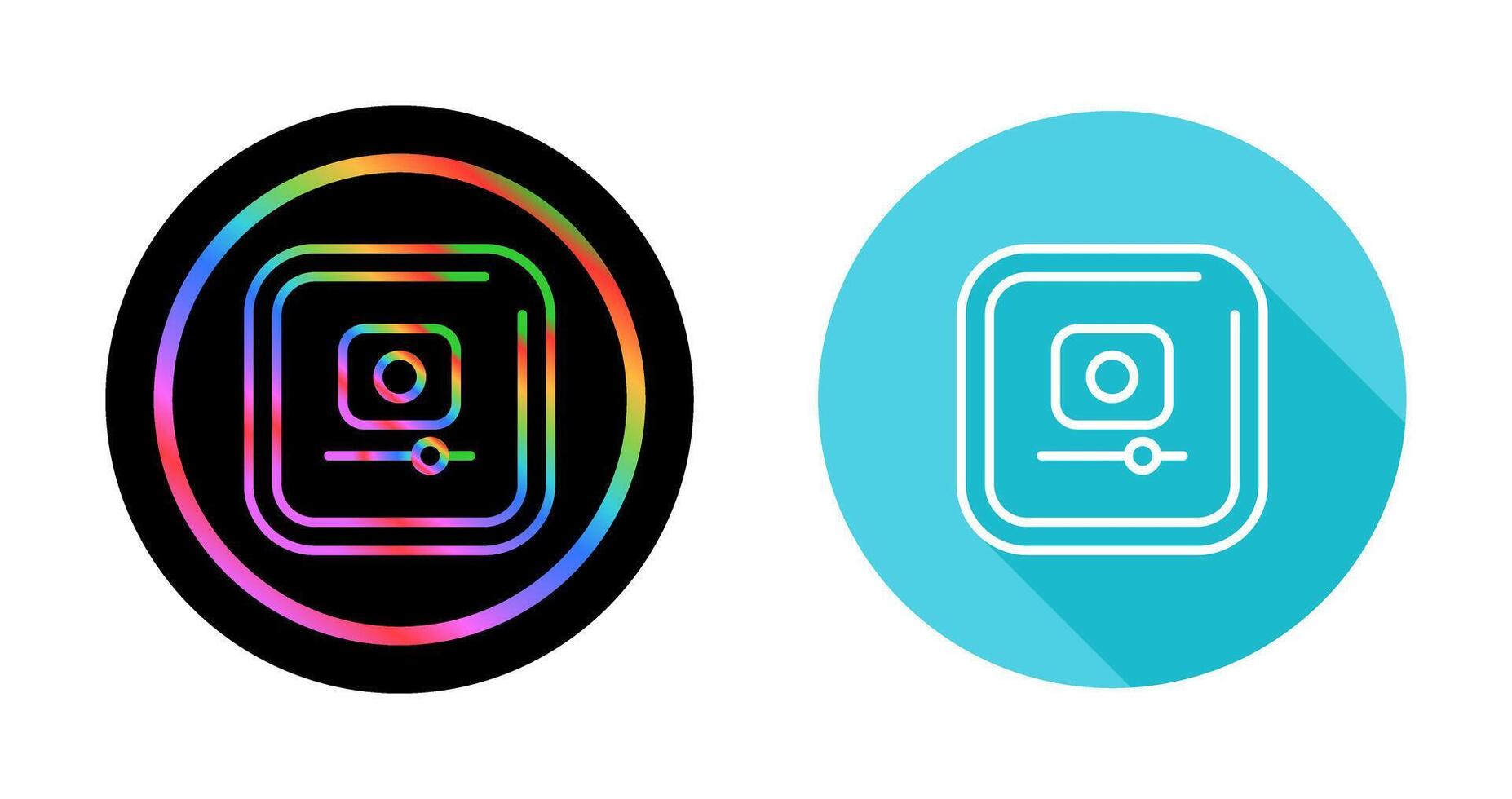 Video Record Square Vector Icon