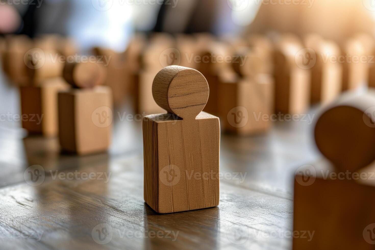 AI generated Recruitment concept, ideal job candidate profile, professional, skilled, perfect fit for team dynamics. photo