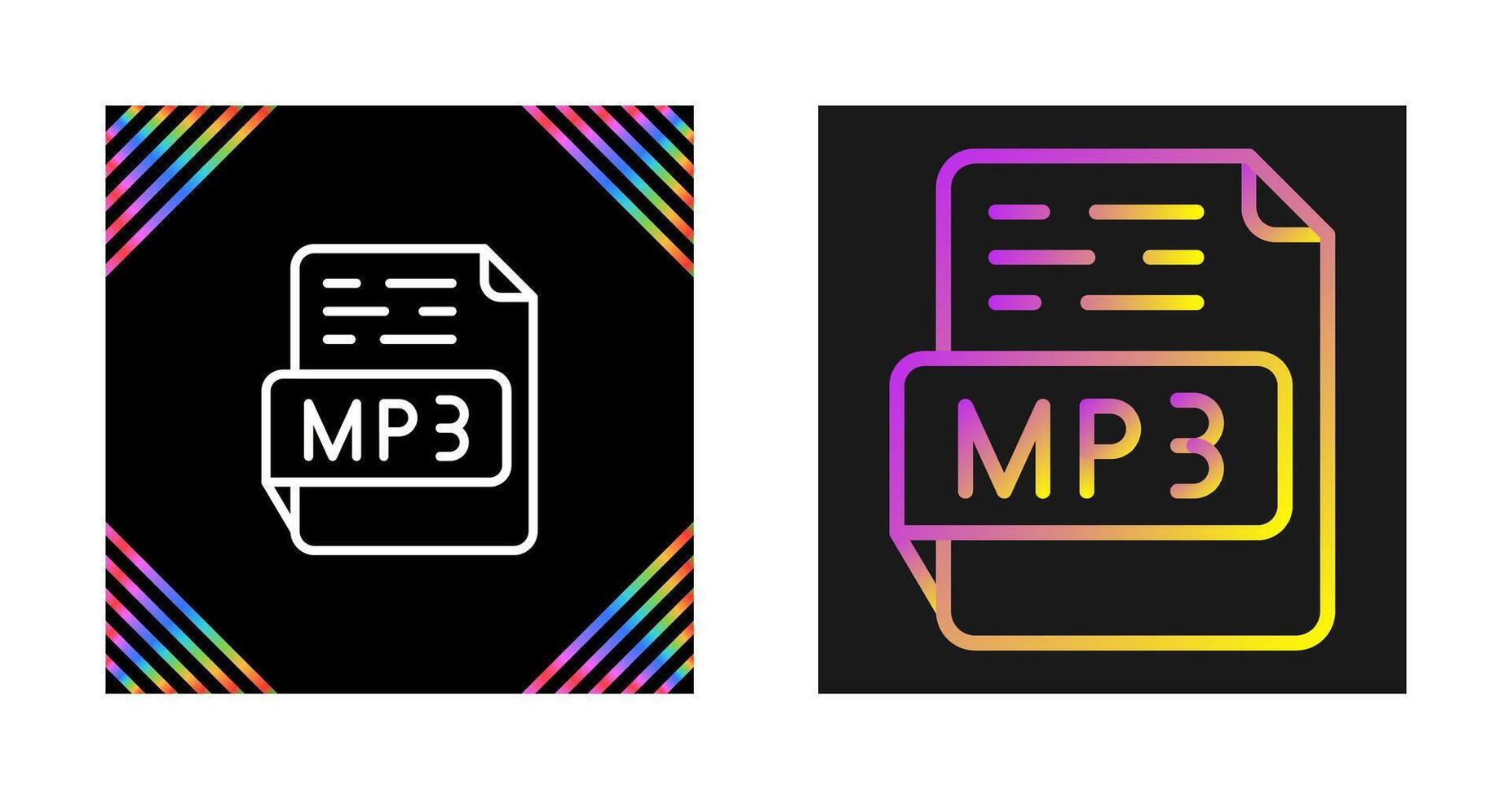 icono de vector de mp3