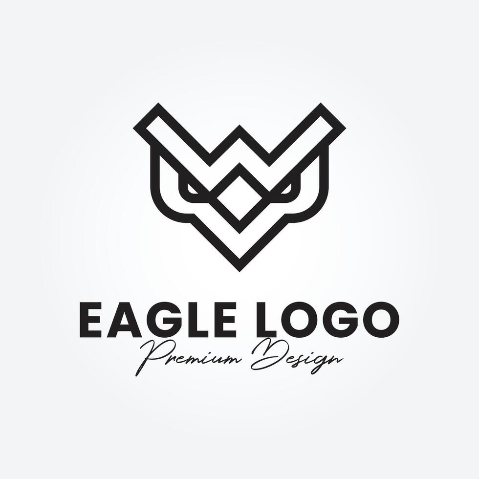 head eagle logo design, phoenix vector emblem, bird falcon vector wings logo template