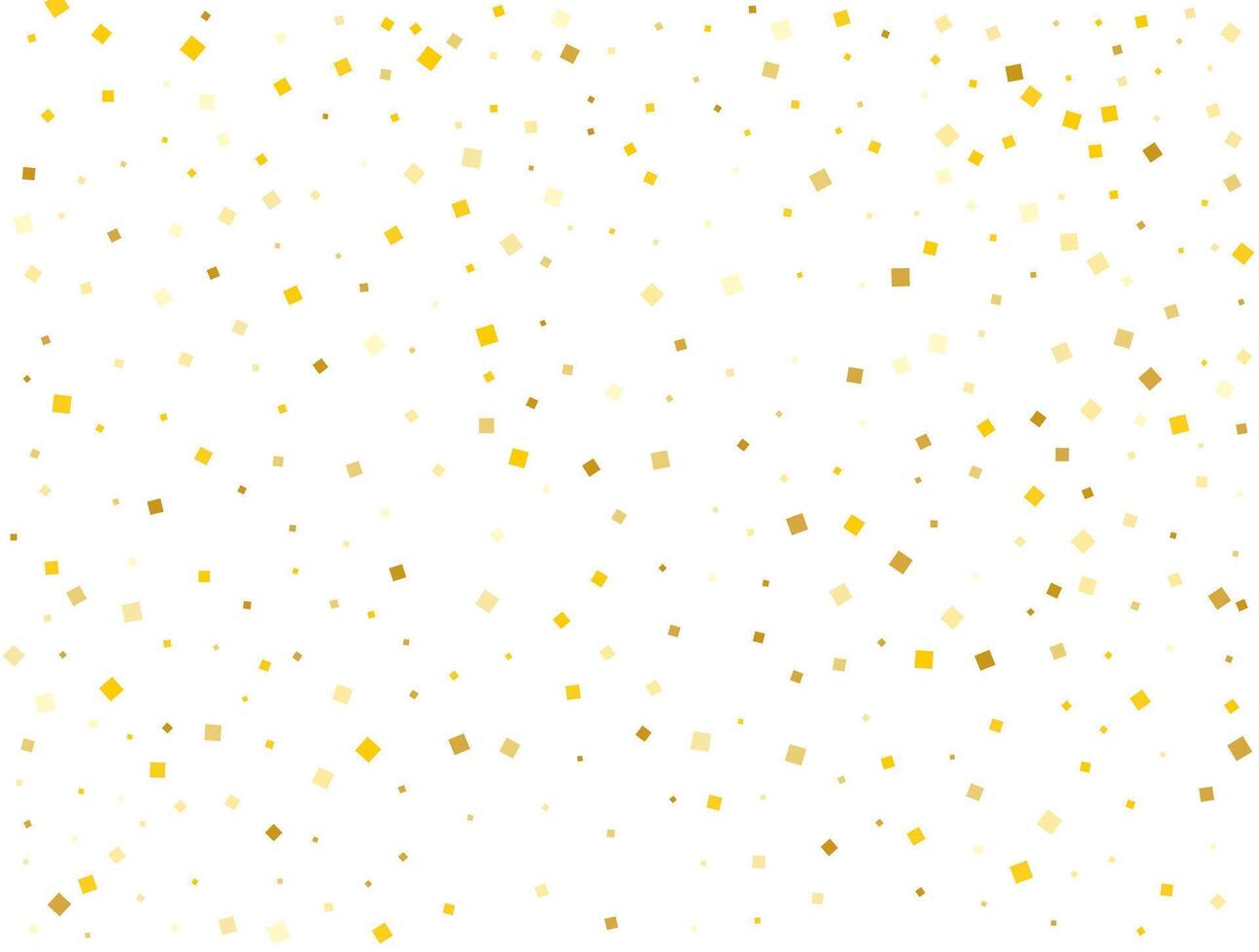 Luxury Gold Square Confetti. Vector illustration