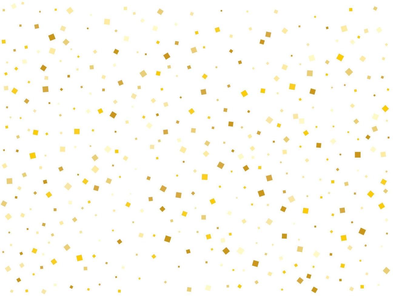 Luxury Gold Square Confetti. Vector illustration