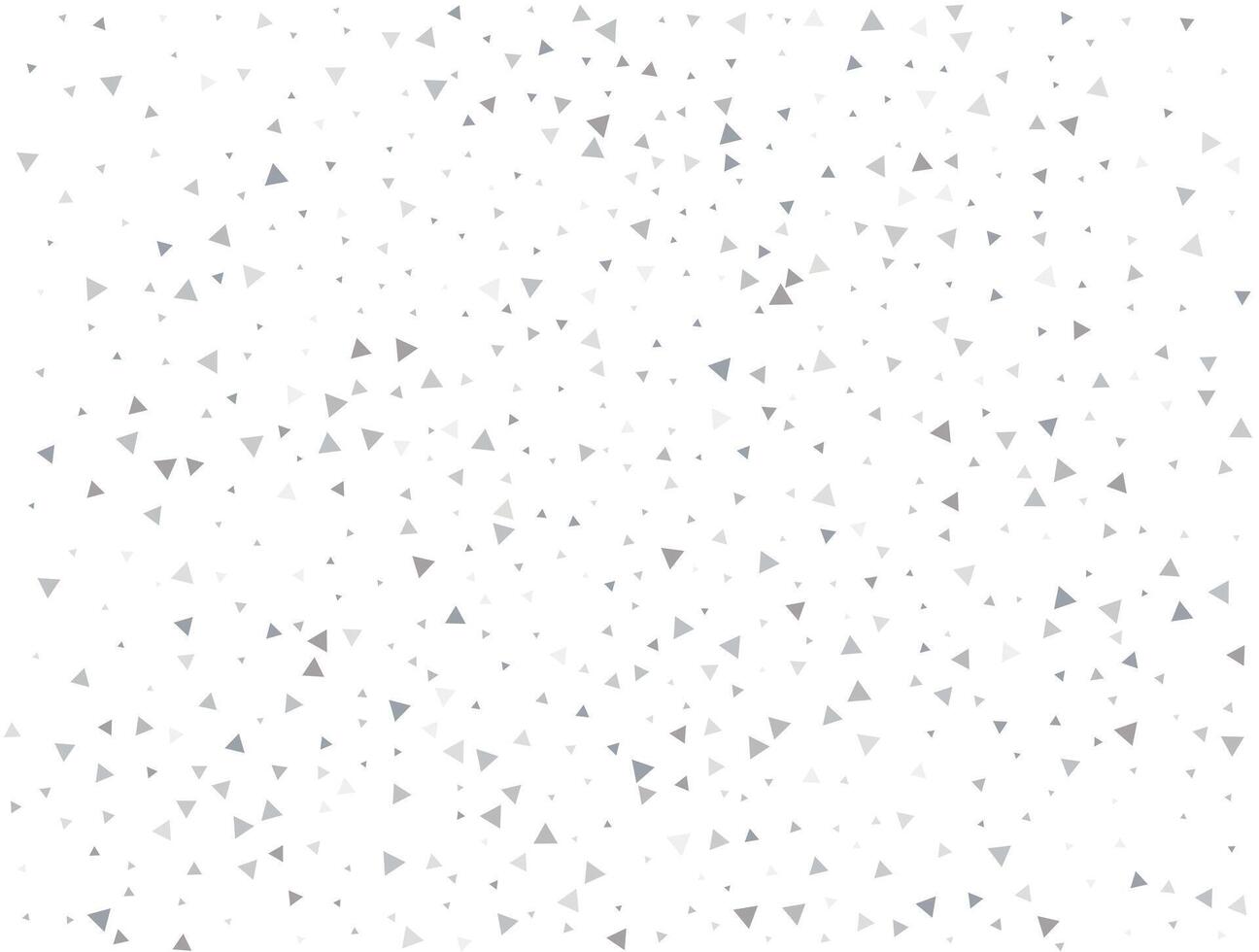 Birthday Light silver Triangular glitter confetti background. White festive texture. vector