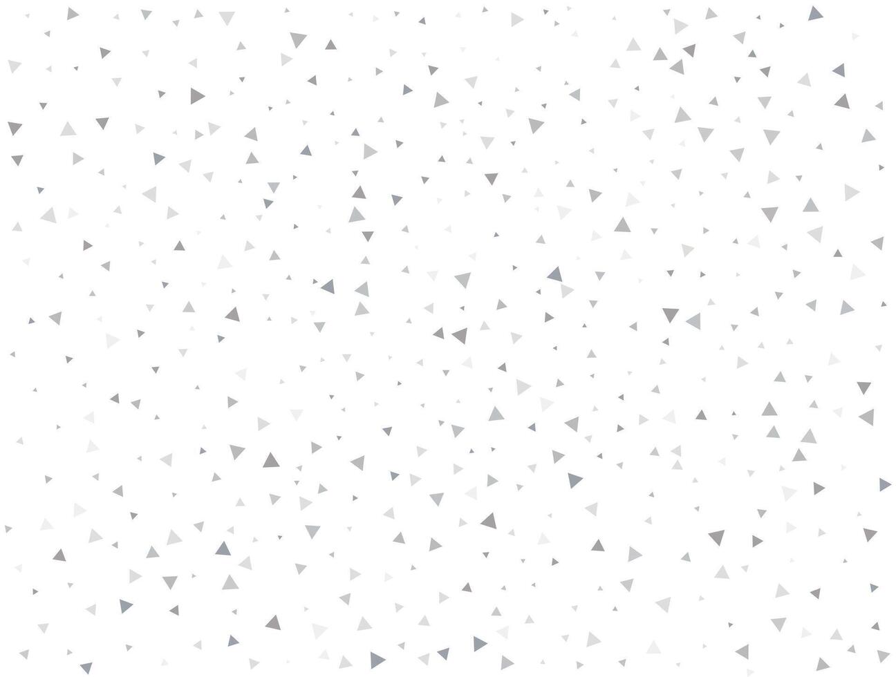 Birthday Light silver Triangular glitter confetti background. White festive texture. vector