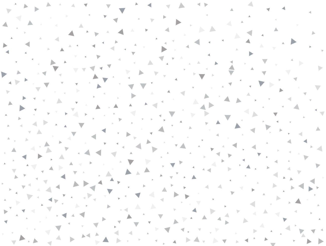 Birthday Light silver Triangular glitter confetti background. White festive texture. vector