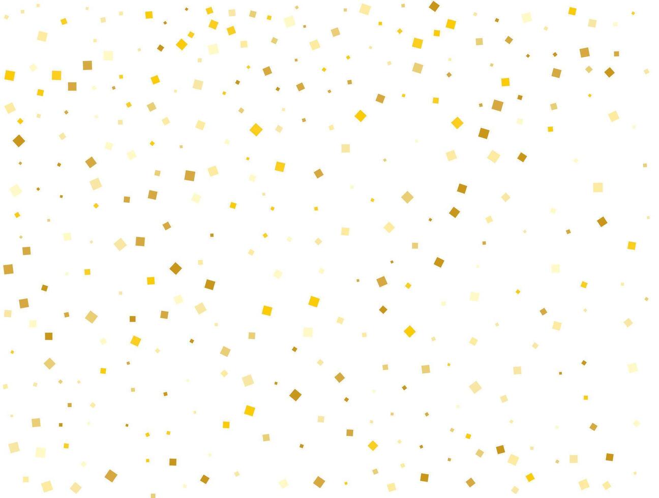 Luxury Gold Square Confetti. Vector illustration