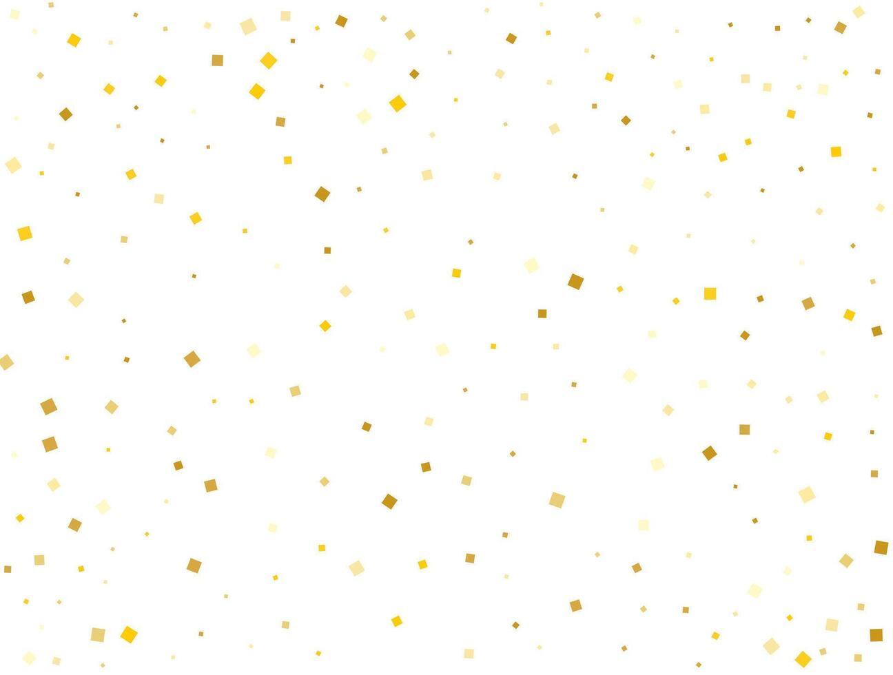 Luxury Gold Square Confetti. Vector illustration