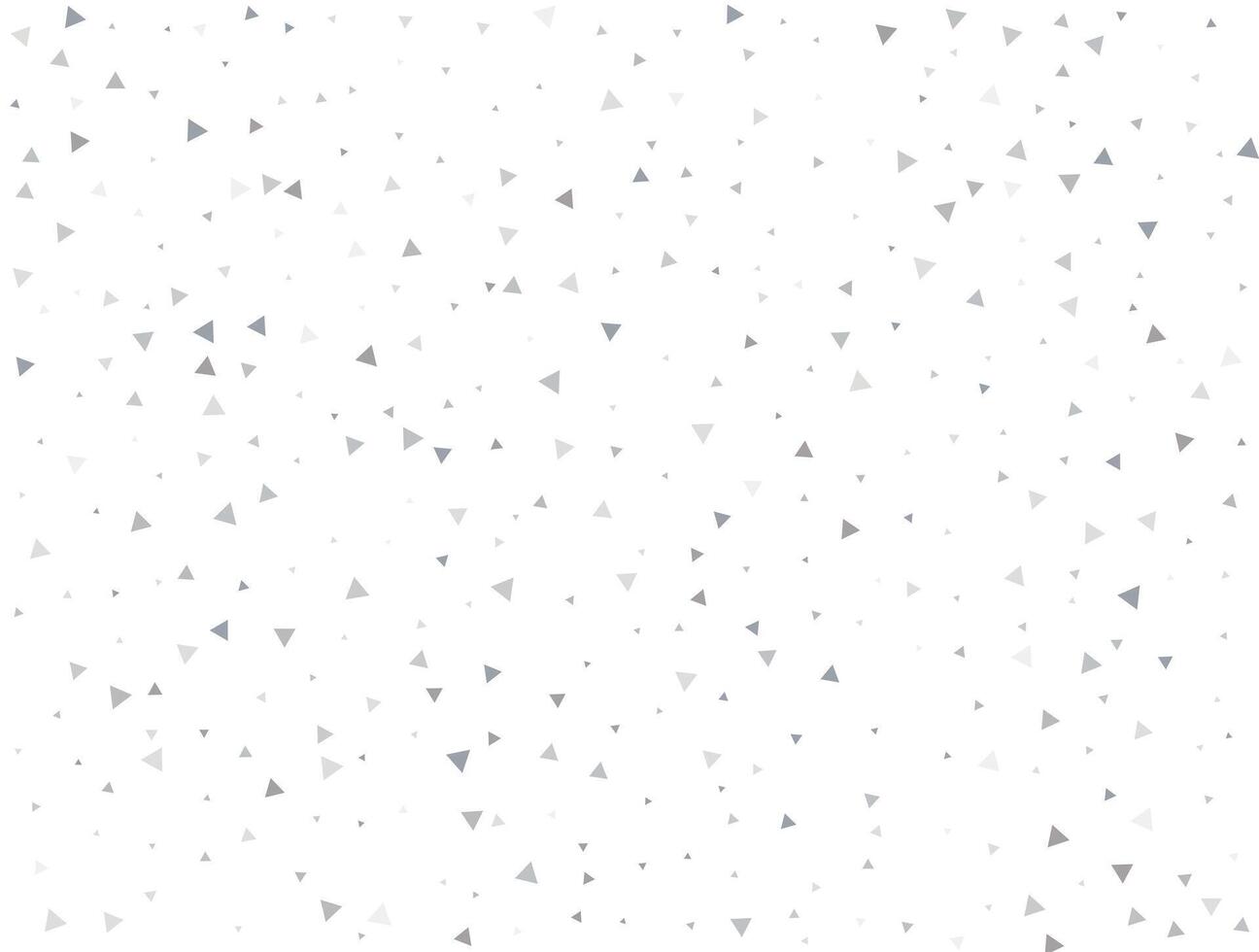 Birthday Light silver Triangular glitter confetti background. White festive texture. vector