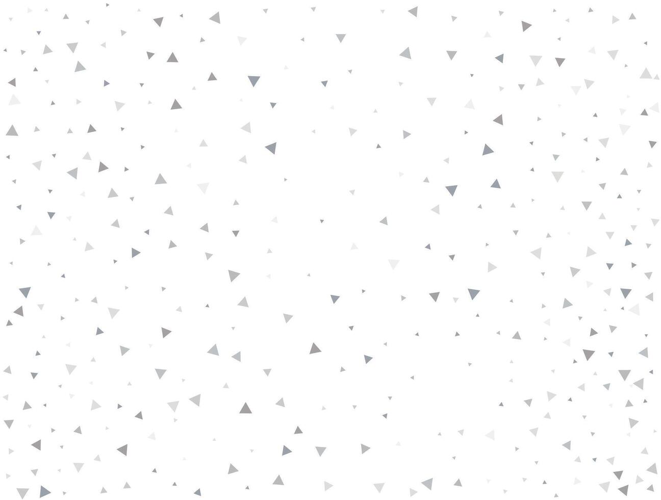 Birthday Light silver Triangular glitter confetti background. White festive texture. vector
