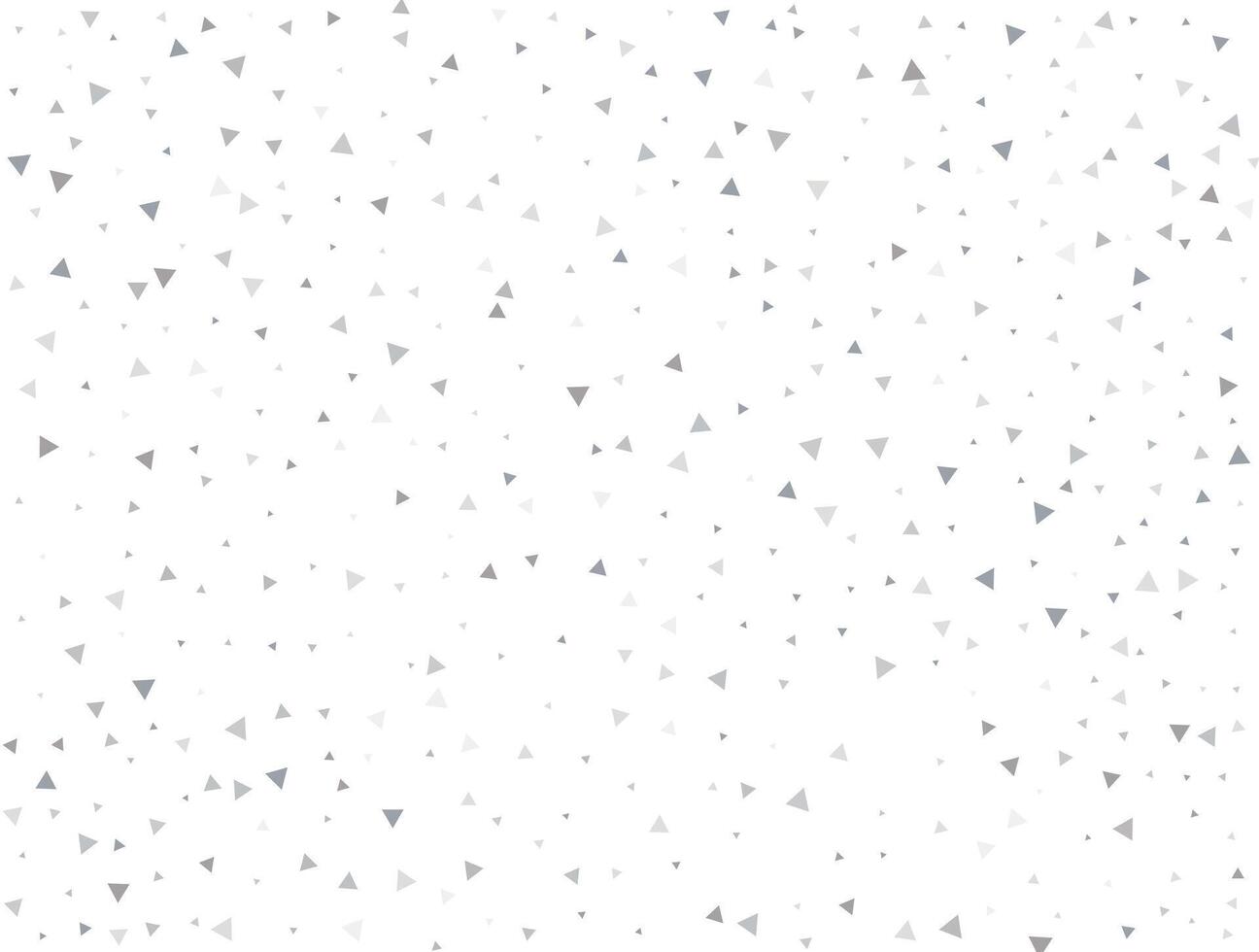 Birthday Light silver Triangular glitter confetti background. White festive texture. vector