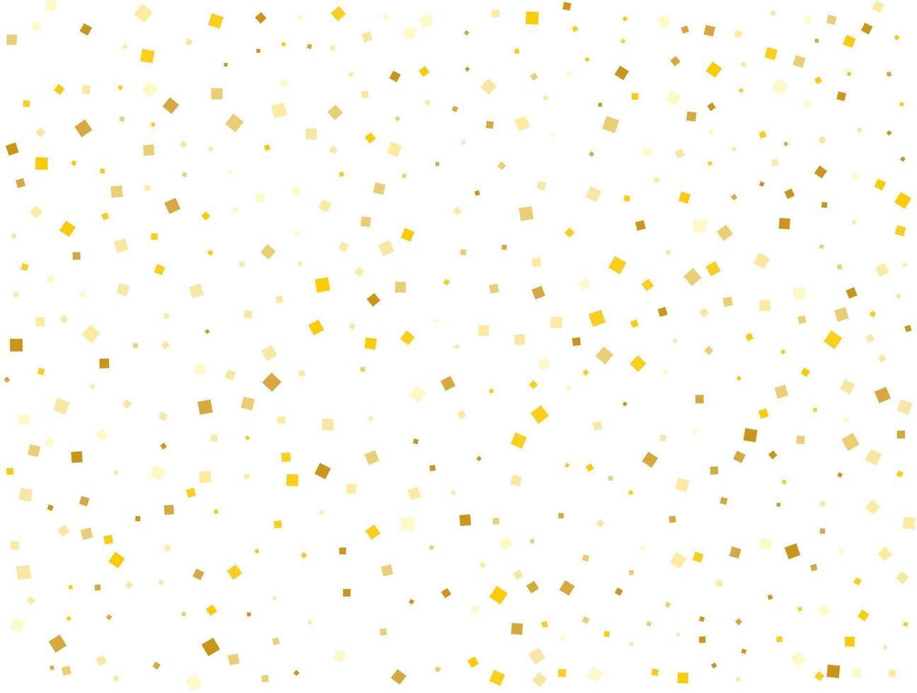 Luxury Gold Square Confetti. Vector illustration