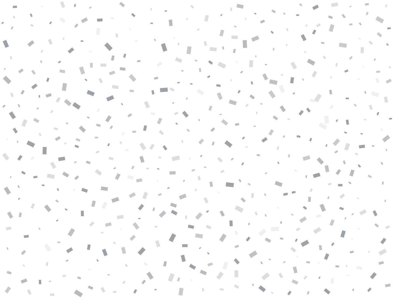 Luxury silver Rectangular glitter confetti background. White festive texture. vector