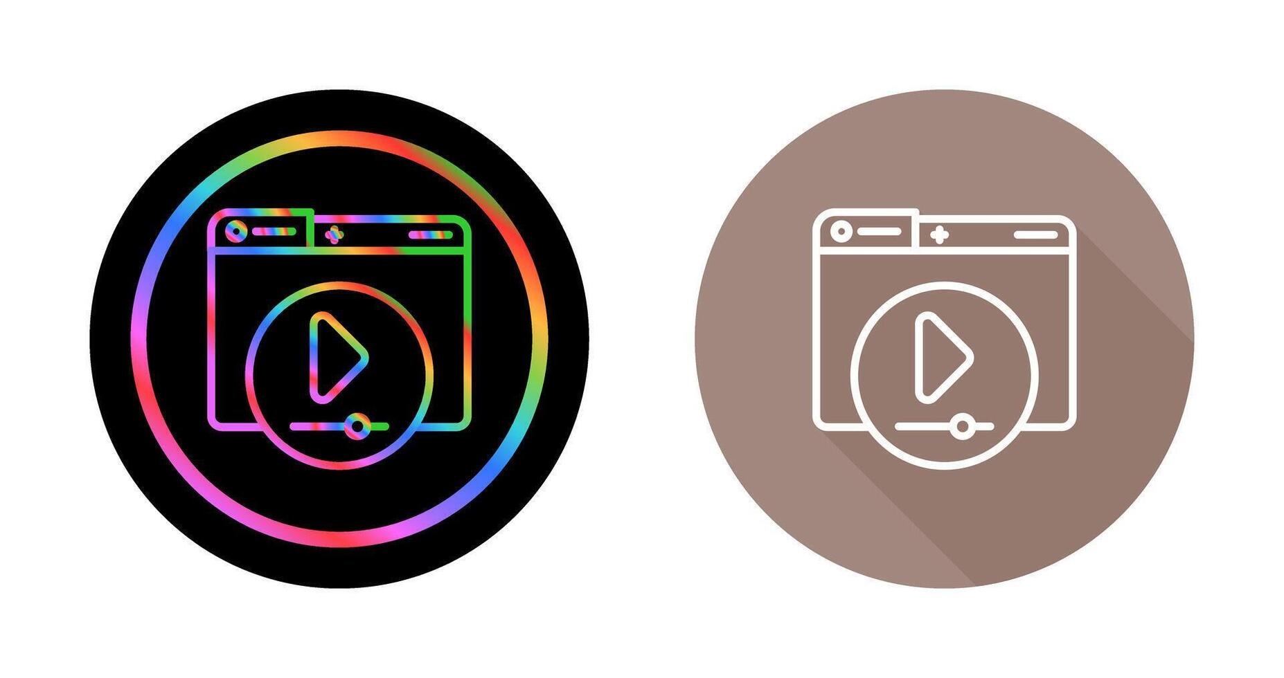 Video Player Vector Icon