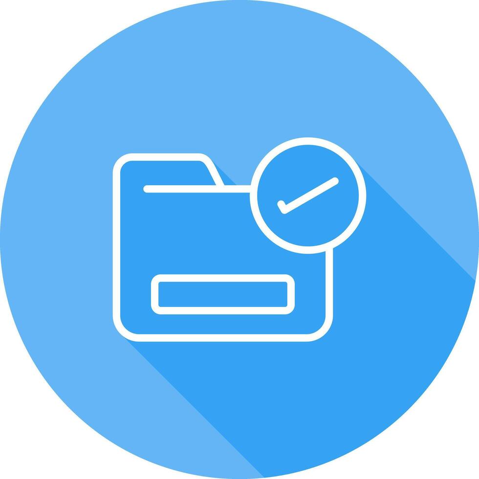 Folder with a Checkmark Vector Icon