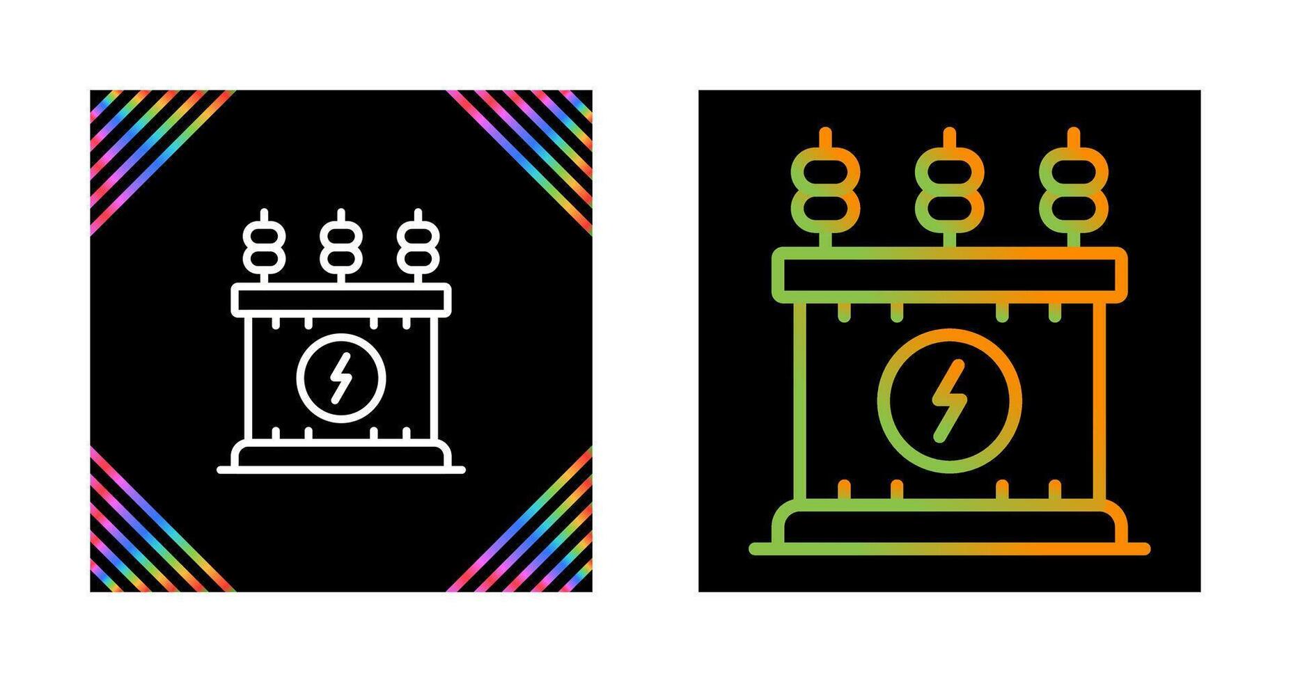 Power Transformer Vector Icon