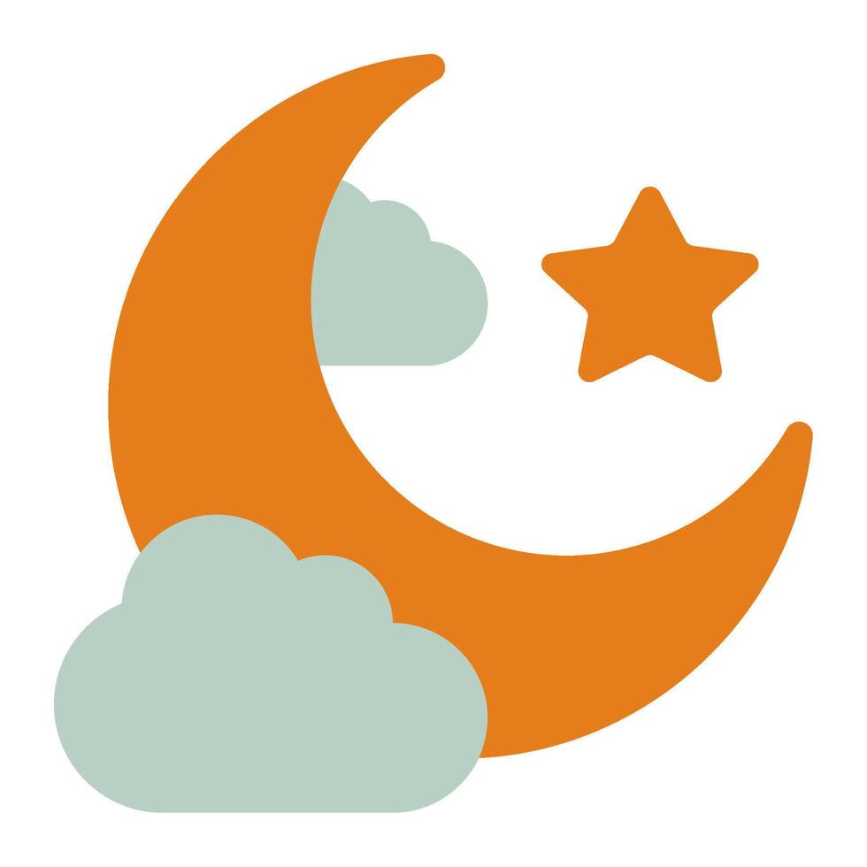 Moon Icon Ramadan, for infographic, web, app, etc vector