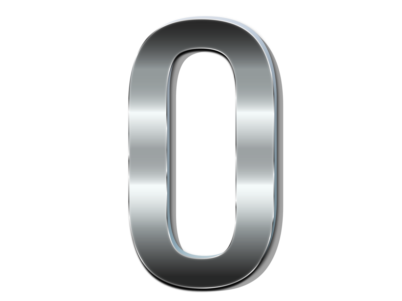 LETTER O METAL EFFECT png