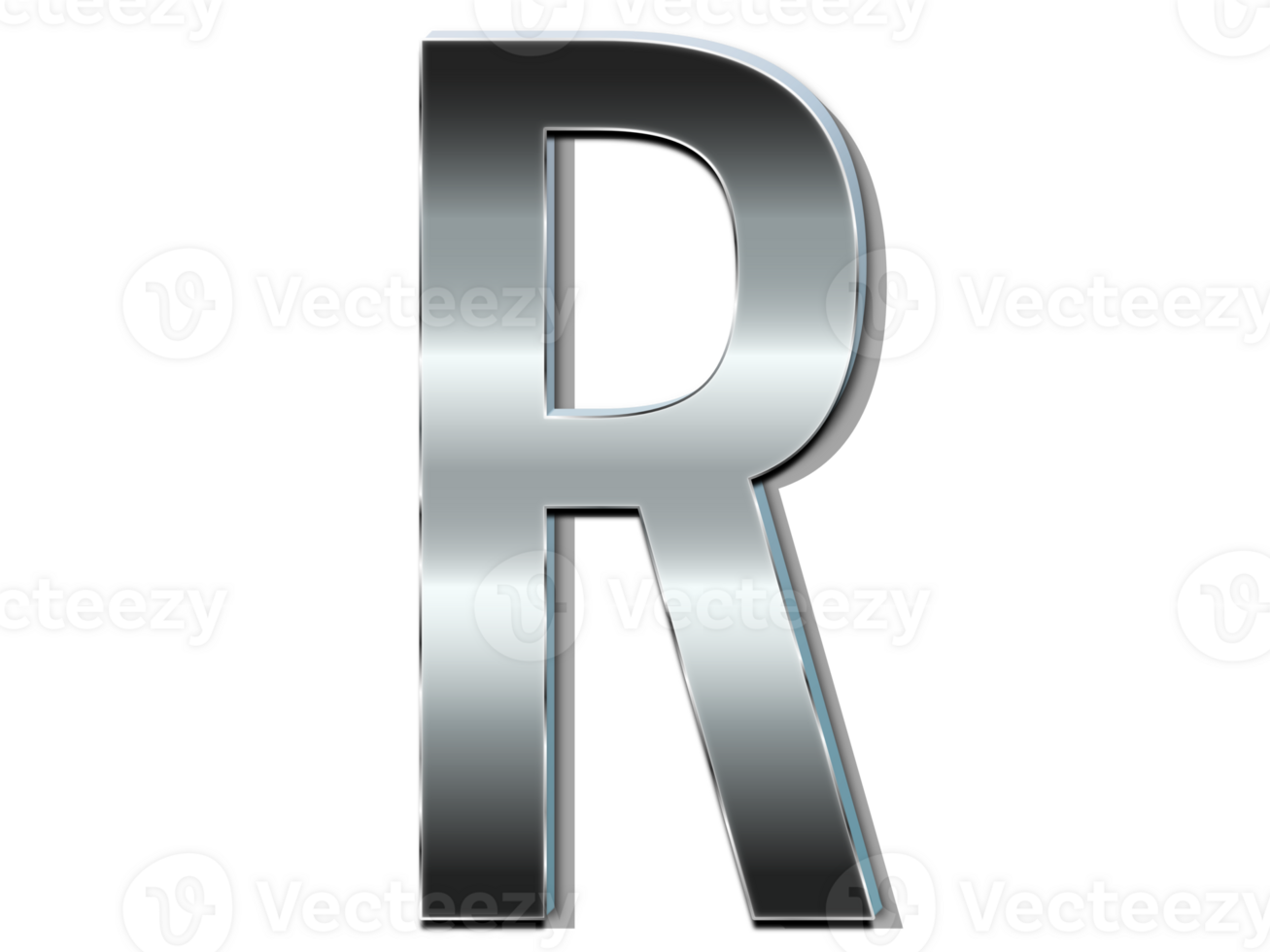 Metall Schriftart r png