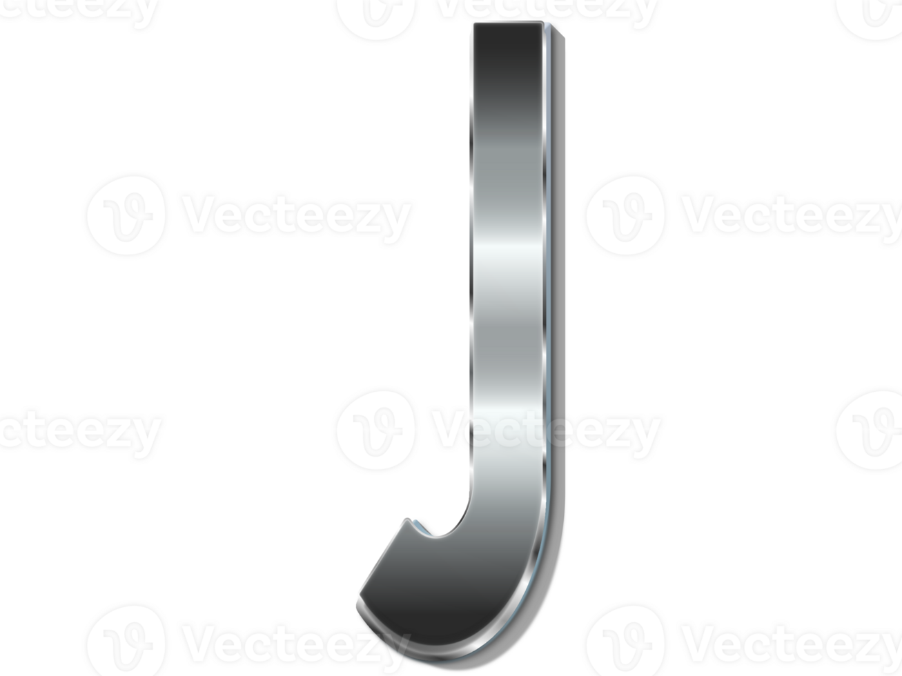 LETTER J METAL STYLE png