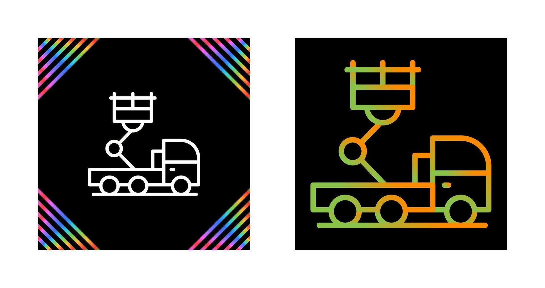 Ladder Truck Vector Icon