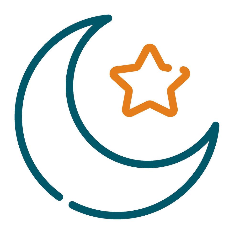 Crescent Icon Ramadan, for infographic, web, app, etc vector
