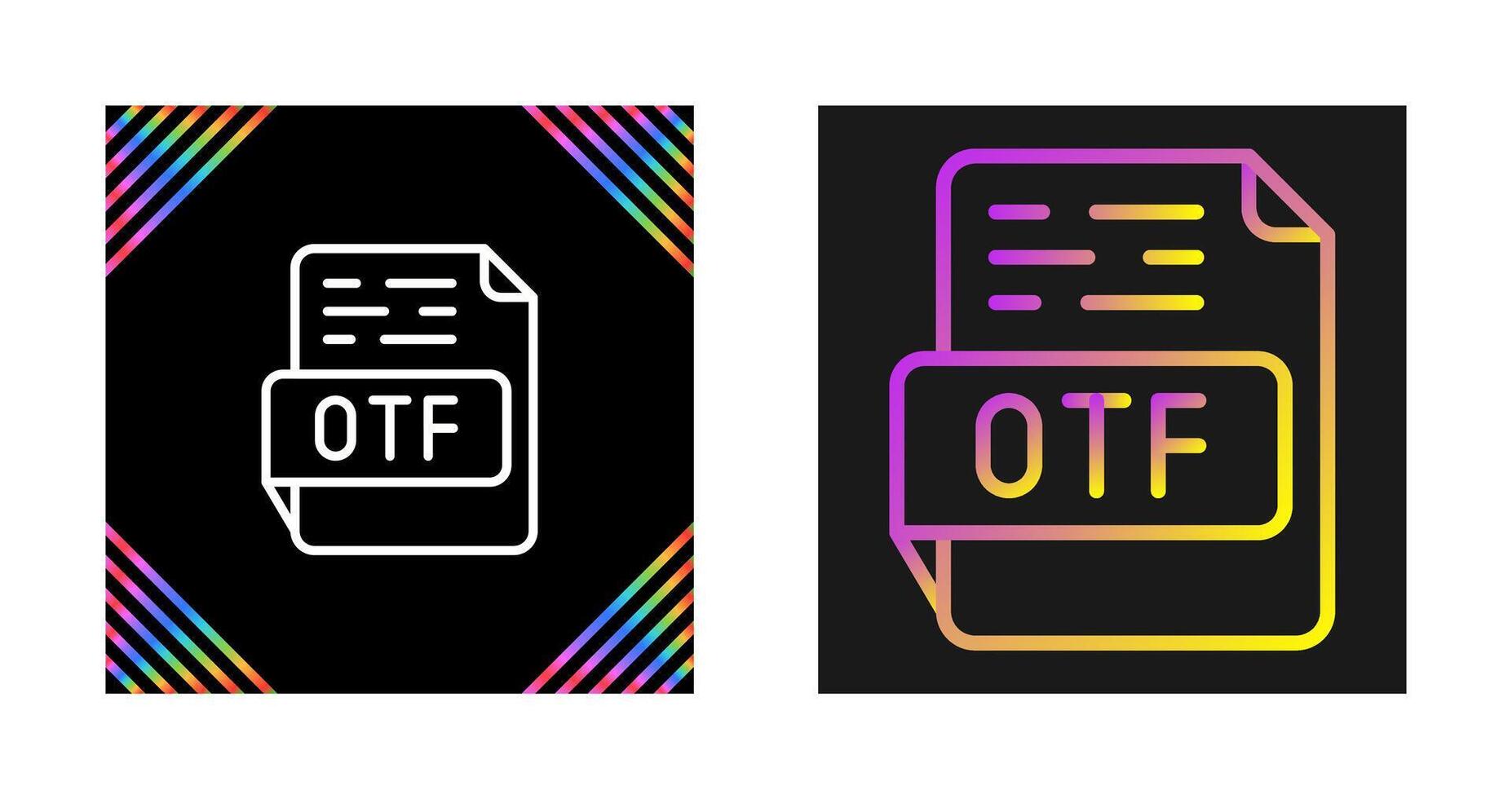 otf vector icono