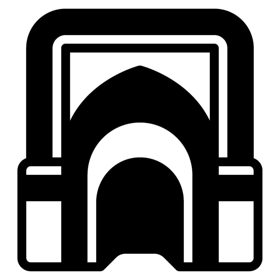 mihrab icono ramadán, para infografía, web, aplicación, etc vector