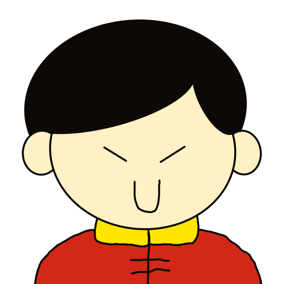 Hand drawn chinese element png