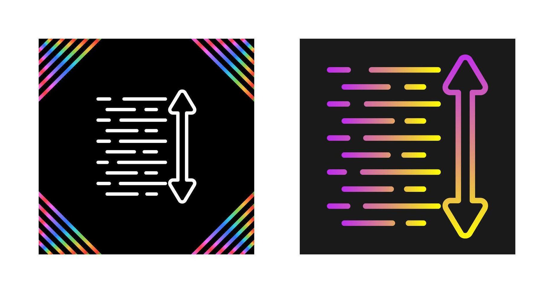 Line Spacing Vector Icon