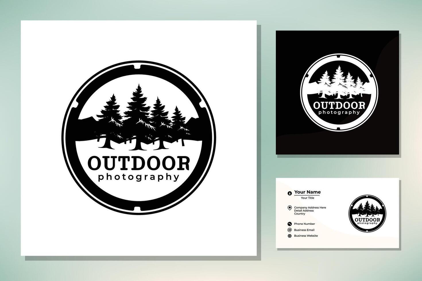 Adventure Outdoor Nature Photography Photographer Logo vector