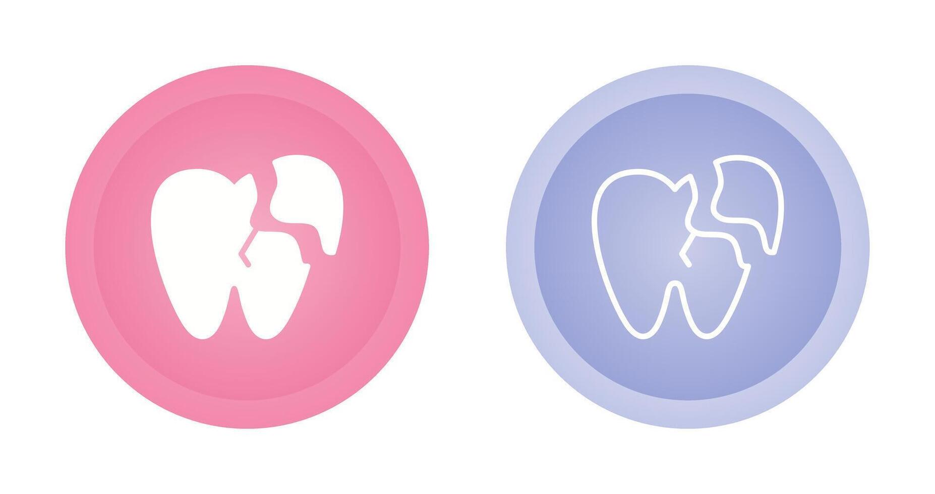 Broken Tooth Vector Icon