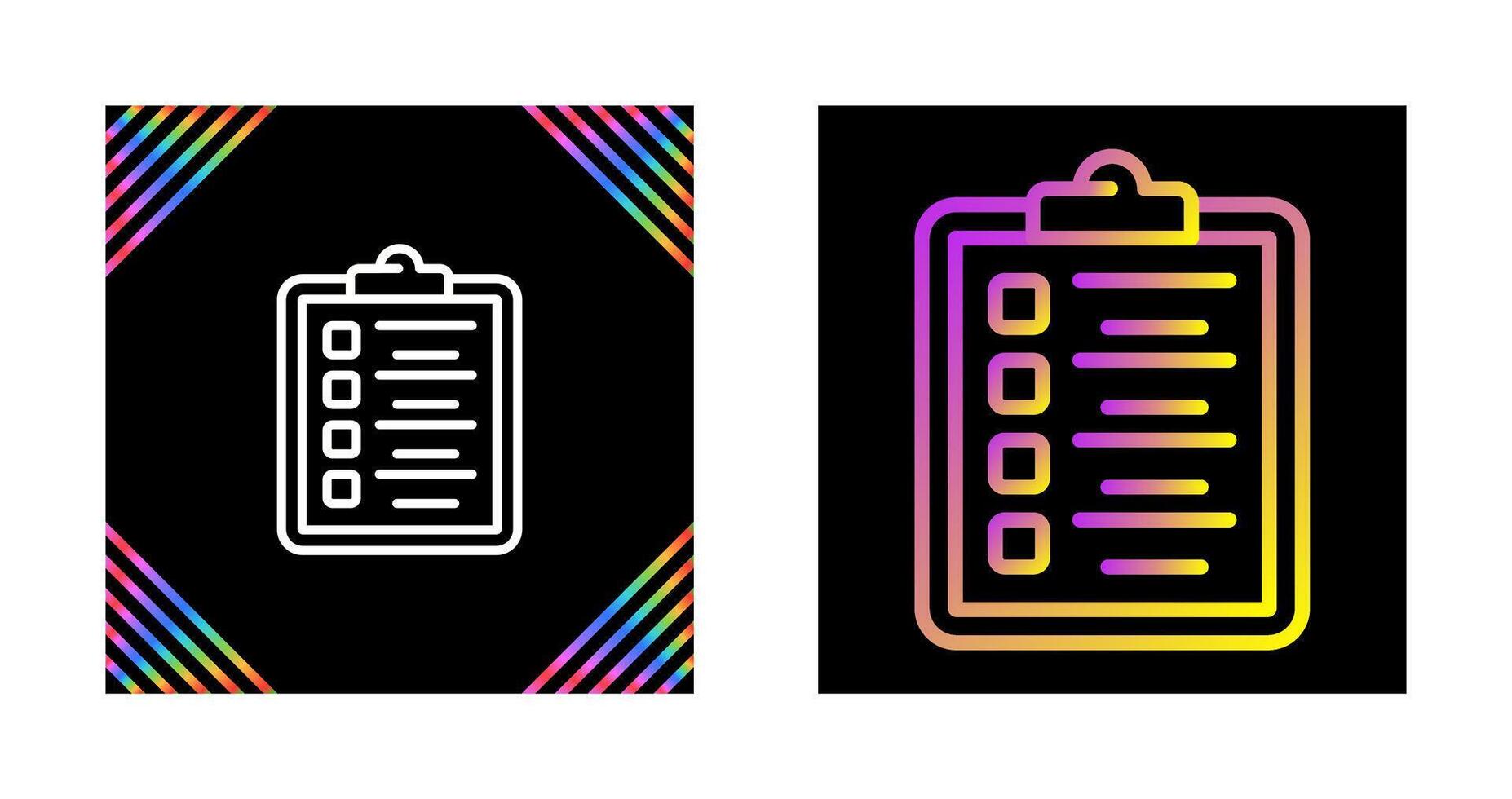 Clipboard Checklist Vector Icon